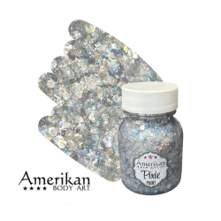 Pixie Paint Glittergel | Moonlight Silver 30 gr | Voor huid & haar | uit voorraad leverbaar