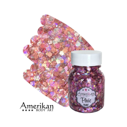 Pixie Paint Glittergel | Pretty in Pink 30gr | Voor huid & haar | uit voorraad leverbaar