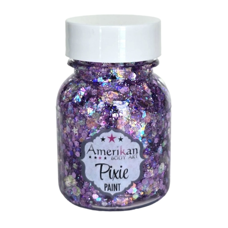 Pixie Paint Glittergel | Purple Rain 30gr. | Voor huid & haar | uit voorraad leverbaar