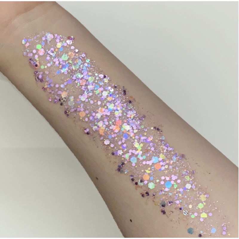 Pixie Paint Glittergel | Purple Rain 30gr. | Voor huid & haar | uit voorraad leverbaar