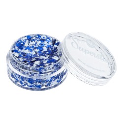 Superstar Cosmetische Glitter | Chunky Glitter Cream | Blauw Wit Donkerque 10ml