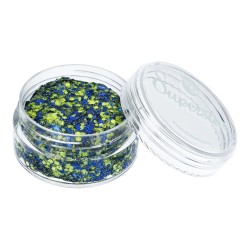 Superstar Cosmetische Glitter | Chunky Glitter Cream | Blue Yellow 10ml