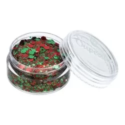 Superstar Cosmetische Glitter | Chunky Glitter Cream | Red Green Kraaiendonk 10ml