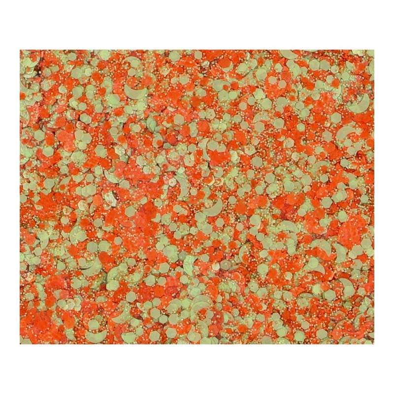 Superstar Cosmetische Glitter | Chunky Glitter Cream | Orange Green Kruikenstad 10ml
