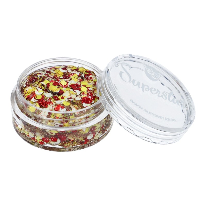 Superstar Cosmetische Glitter | Chunky Glitter Cream | Zotte Mix Oeteldonk 10ml