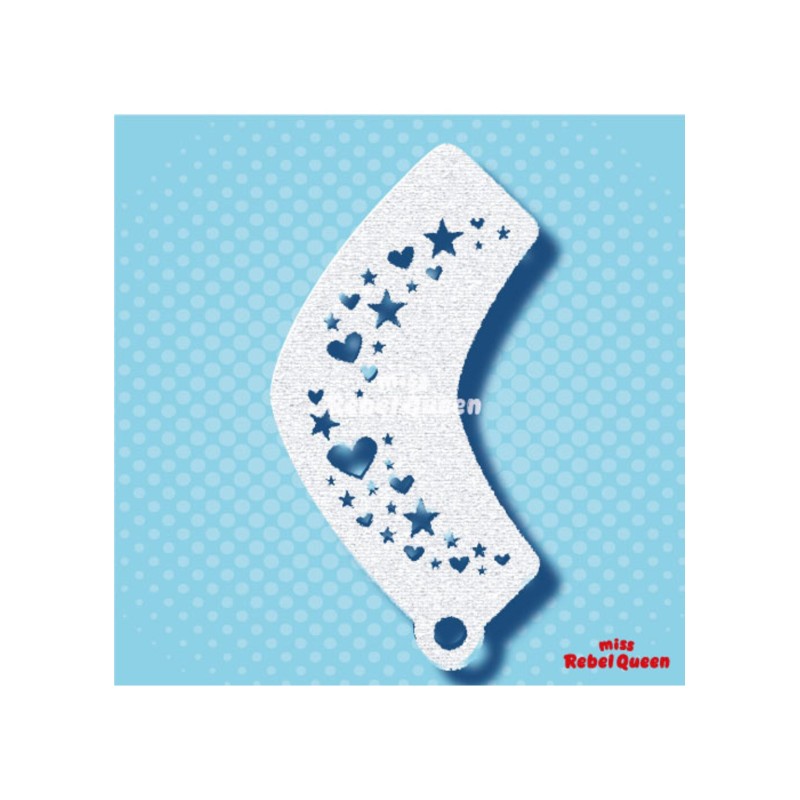 MRQ Face Paint Stencil | Hartjes en sterretjes