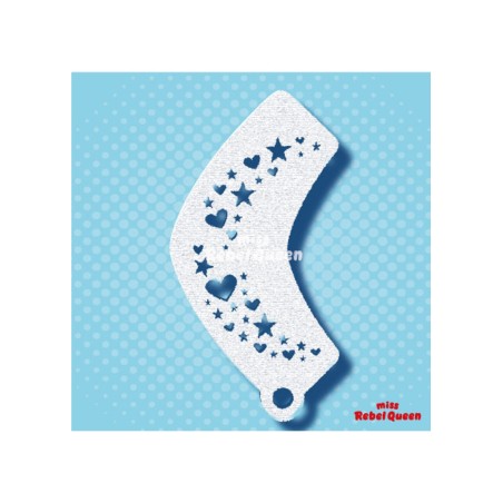 MRQ Face Paint Stencil | Hartjes en sterretjes