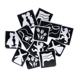 Superstar Glittertattoo Set DINO | 12 leuke sjablonen