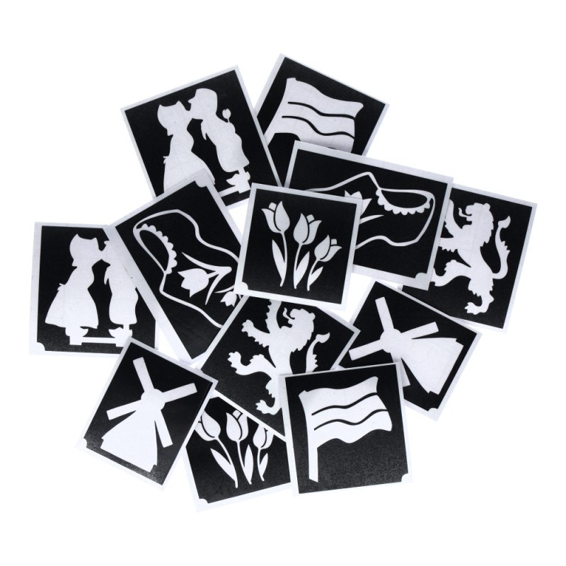 Superstar Glittertattoo Set DINO | 12 leuke sjablonen