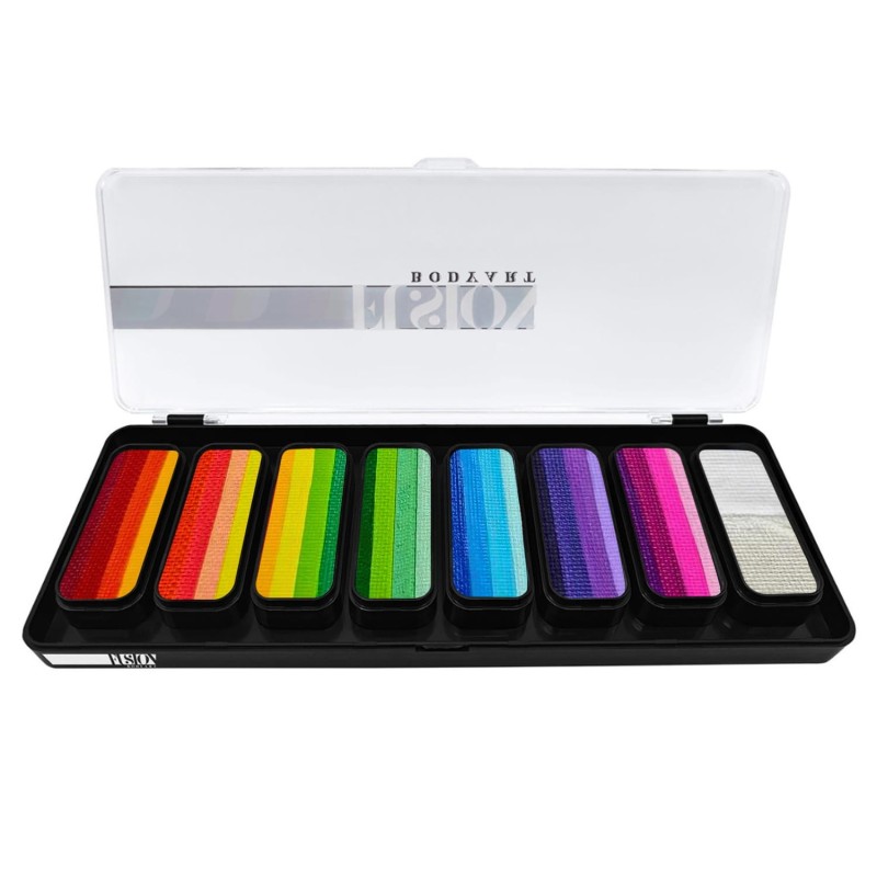Fusion Body Art Thin Strokes – Rainbow Rush Face Paint Palette
