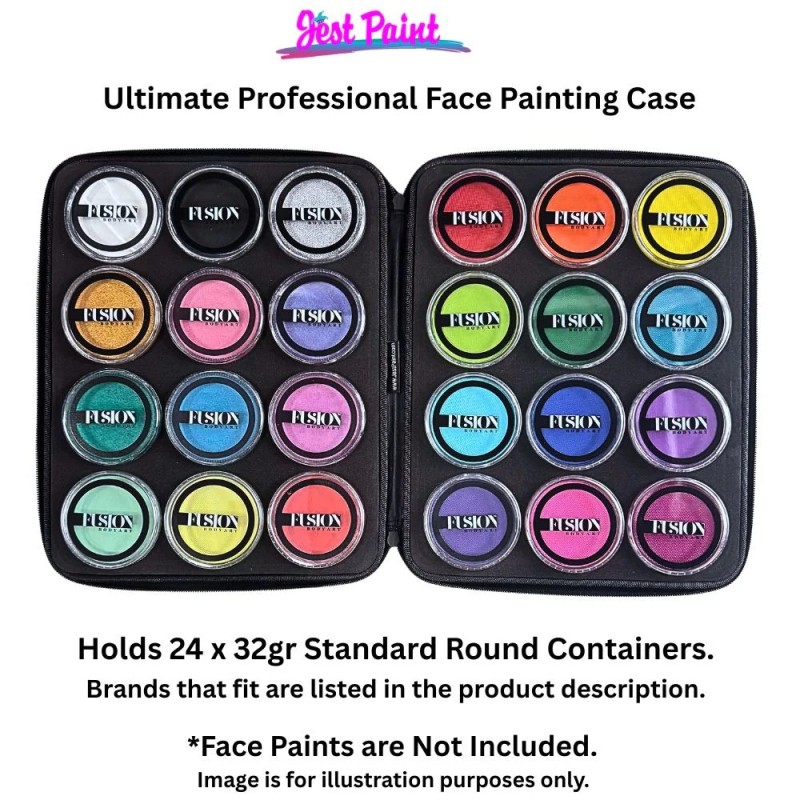 Jest Paint - Ultimate Professionele Face Painting Case met Twee Uitneembare Foam Inserts