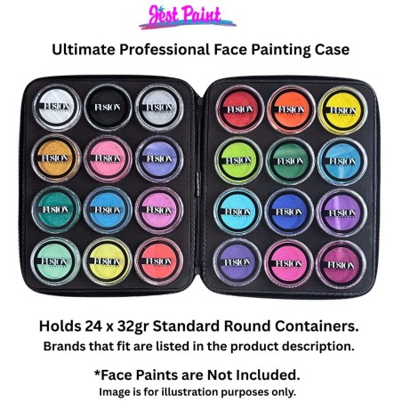 Jest Paint - Ultimate Professionele Face Painting Case met Twee Uitneembare Foam Inserts