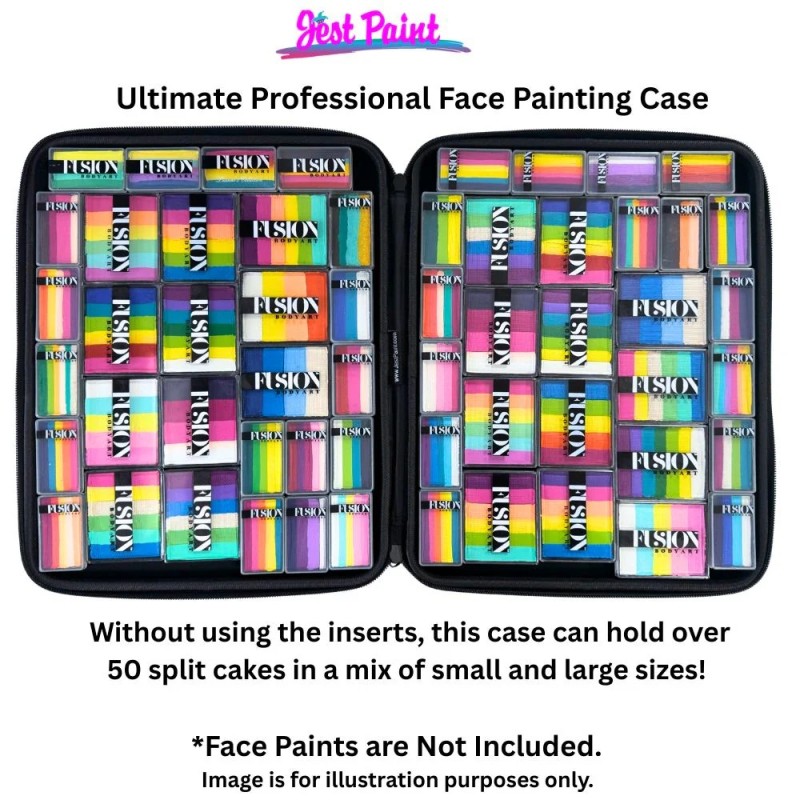 Jest Paint - Ultimate Professionele Face Painting Case met Twee Uitneembare Foam Inserts